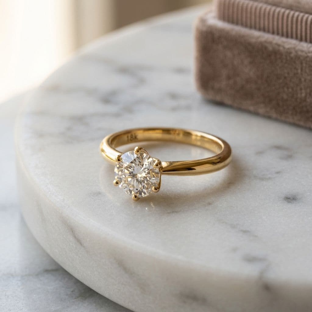 Empress Solitaire Ring